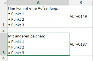Zum Vergrößern bitte auf das Bild klicken Aufzählungszeichen einfügen