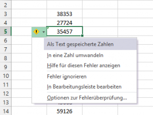 Zum Vergrößern bitte auf das Bild klicken Optionen zur Korrektur