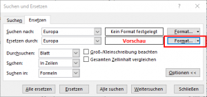 Zum Vergrößern bitte auf das Bild klicken Die Formatierung anpassen