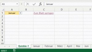 Der dynamische Hyperlink im Einsatz