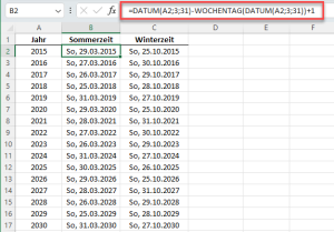 Sommerzeit und Winterzeit