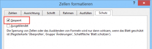 Zum Vergrößern bitte auf das Bild klicken Zelle ist gesperrt