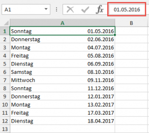 Zum Vergrößern bitte Bild anklicken Links- und rechtsbündig formatiert