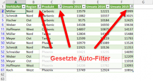 Auto-Filter in mehreren Spalten