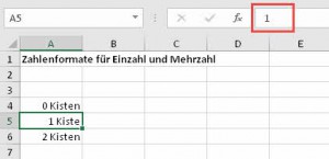 Zum Vergrößern bitte Bild anklicken Unterscheidung nach Einzahl und Mehrzahl