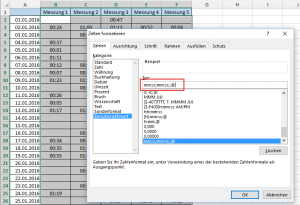 Zum Vergrößern bitte auf das Bild klicken Benutzerdefiniertes Zahlenformat