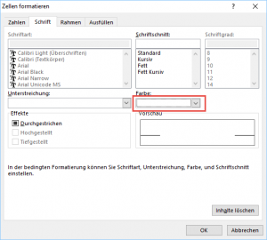 Zum Vergrößern bitte auf das Bild klicken Weiße Schriftfarbe einstellen