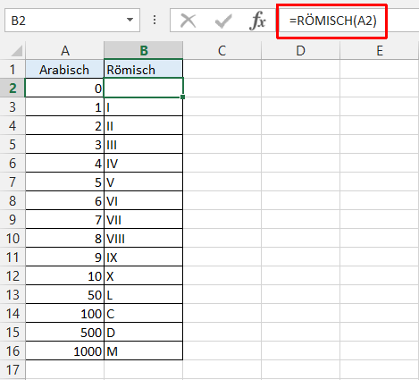 Asterix Und Excelix Romische Zahlen In Excel Der Tabellenexperte