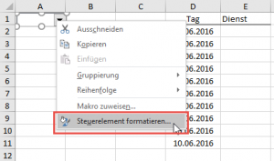 Zum Vergrößern bitte auf das Bild klicken Steuerelement formatieren