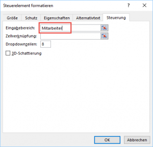 Zum Vergrößern bitte auf das Bild klicken Den Eingabebereich festlegen