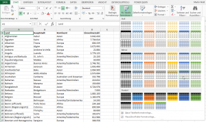 Als Tabelle formatieren