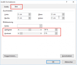Zum Vergrößern bitte auf das Bild klicken Kontrast, Helligkeit etc.