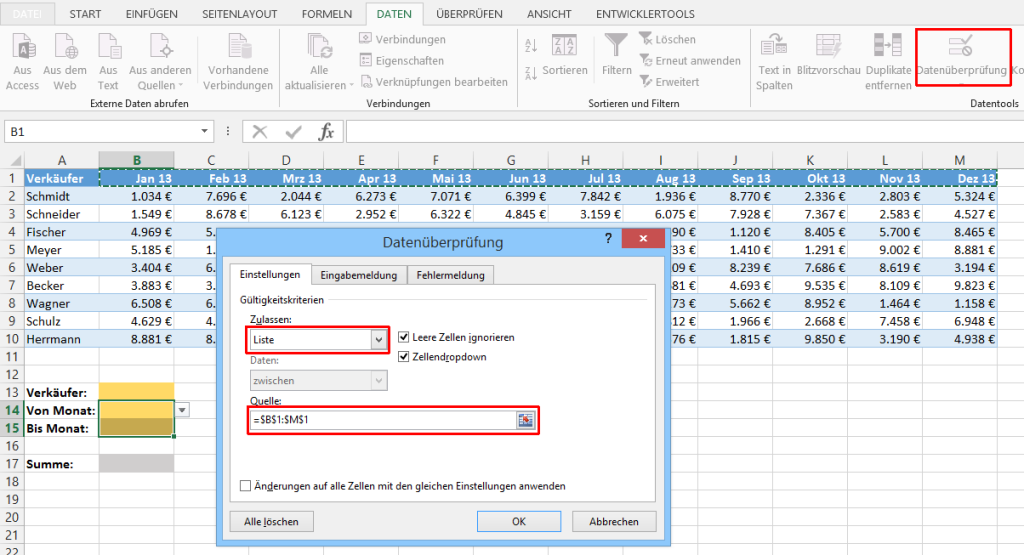 Bedingte Summen in Excel (Teil 3) Der Tabellenexperte