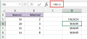 Zum Vergrößern bitte auf das Bild klicken Arbeiten mit Wahrheitswerten