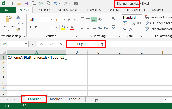 Wie Heisst Du Den Namen Des Arbeitsblattes In Excel