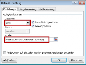 Zum Vergrößern bitte auf das Bild klicken Datenüberprüfung