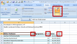 Autofilter aktivieren