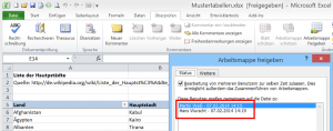 Zum Vergrößern bitte auf das Bild klicken Wer arbeitet noch in der Datei?
