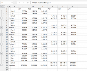 Zum Vergrößern bitte auf das Bild klicken Die neue konsolidierte Tabelle