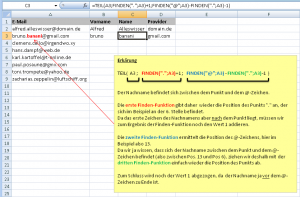 Zum Vergrößern bitte auf das Bild klicken Extraktion des Nachnamens