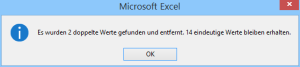 Zum Vergrößern bitte auf das Bild klicken Ergebnis der Bereinigung