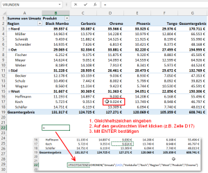 Zum Vergrößern bitte auf das Bild klicken Excel erstellt die Funktion automatisch
