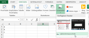 Zum Vergrößern bitte auf das Bild klicken Screenshots einfügen