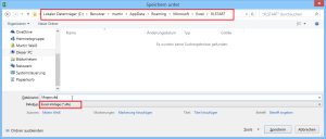 Zum Vergrößern bitte auf das Bild klicken Excel-Vorlage speichern