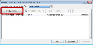 Neue Regel einfügen