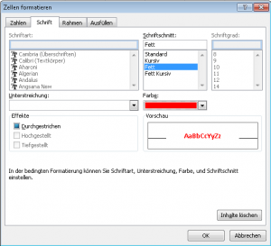 Format: Schrift