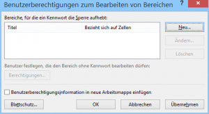 Zum Vergrößern bitte auf das Bild klicken Benutzerberechtigungen