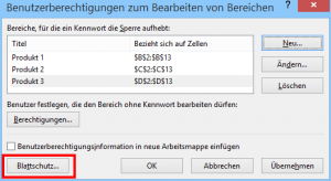 Zum Vergrößern bitte auf das Bild klicken Drei Bereiche sind definiert
