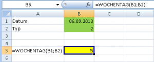 Wochentag