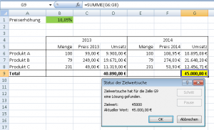 Ergebnis (zum Vergrößern bitte auf das Bild klicken) Bild: Ergebnis